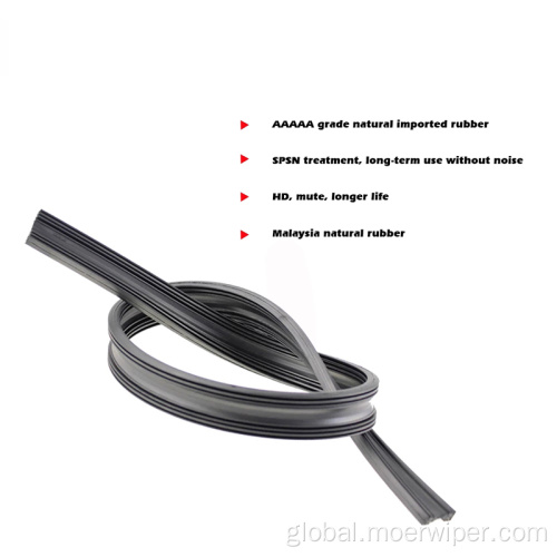 Wiper Rubber auto vehicle insert strip refill frameless car accessorie Supplier